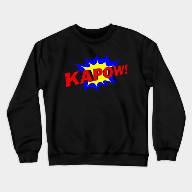 Batman, Kapow Crewneck Sweatshirt by D's Tee's